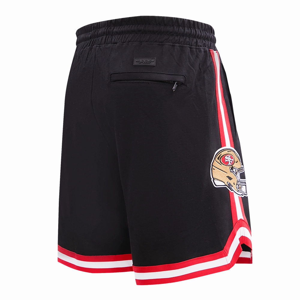 NFL SAN FRANCISCO 49ERS CLASSIC CHENILLE MEN'S SHORT (BLACK)