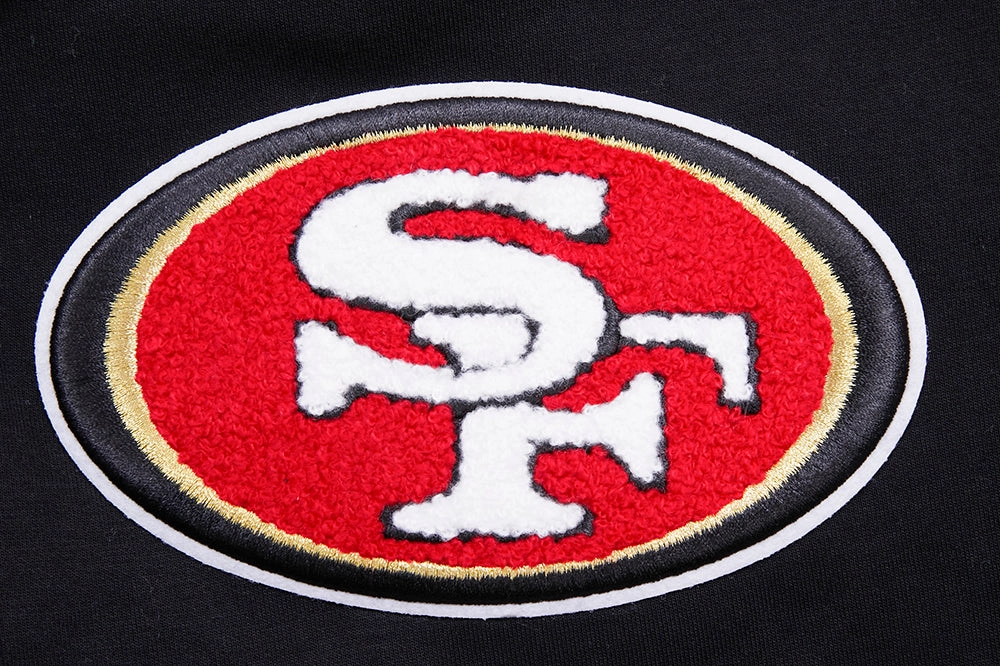 NFL SAN FRANCISCO 49ERS CLASSIC CHENILLE MEN'S SHORT (BLACK)