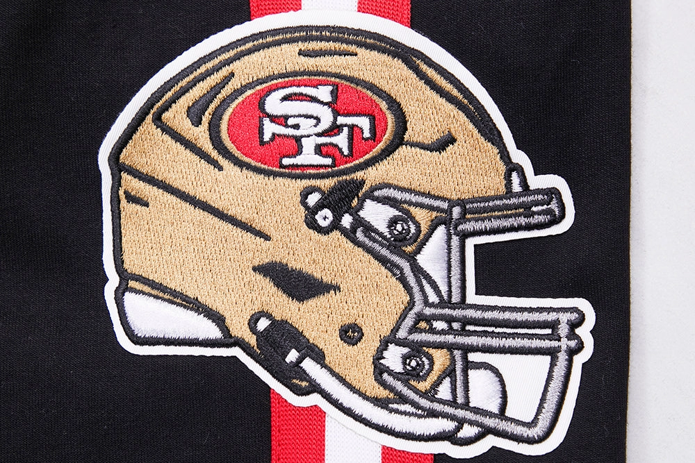 NFL SAN FRANCISCO 49ERS CLASSIC CHENILLE MEN'S SHORT (BLACK)