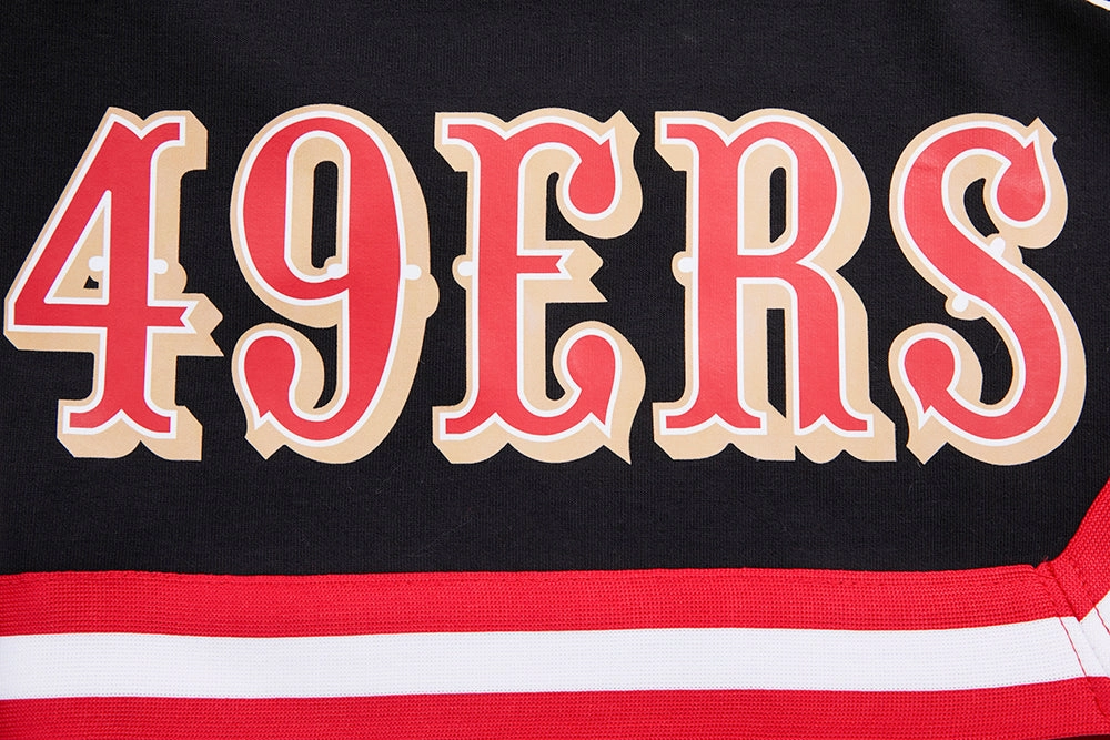 NFL SAN FRANCISCO 49ERS CLASSIC CHENILLE MEN'S SHORT (BLACK)