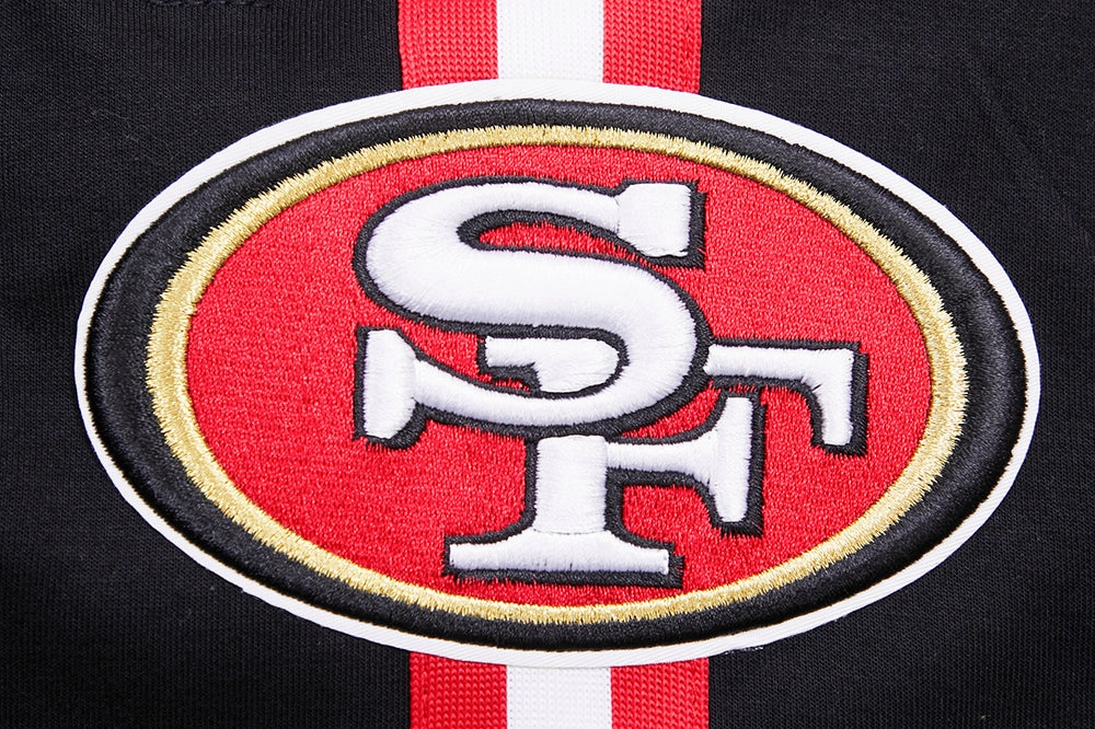 NFL SAN FRANCISCO 49ERS CLASSIC CHENILLE MEN'S SHORT (BLACK)