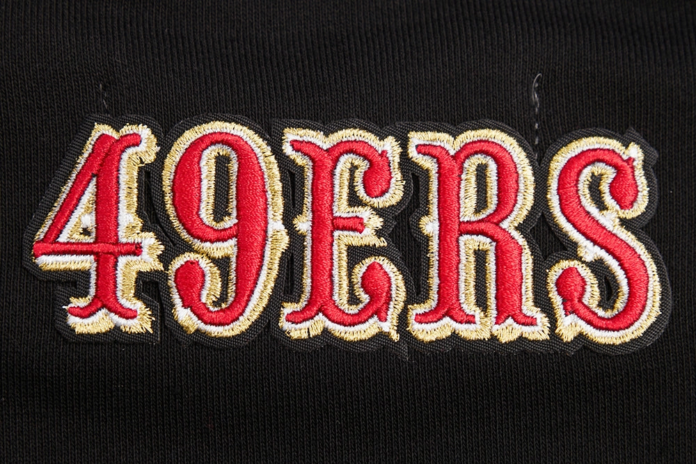NFL SAN FRANCISCO 49ERS CLASSIC FLEECE CREWNECK (BLACK)