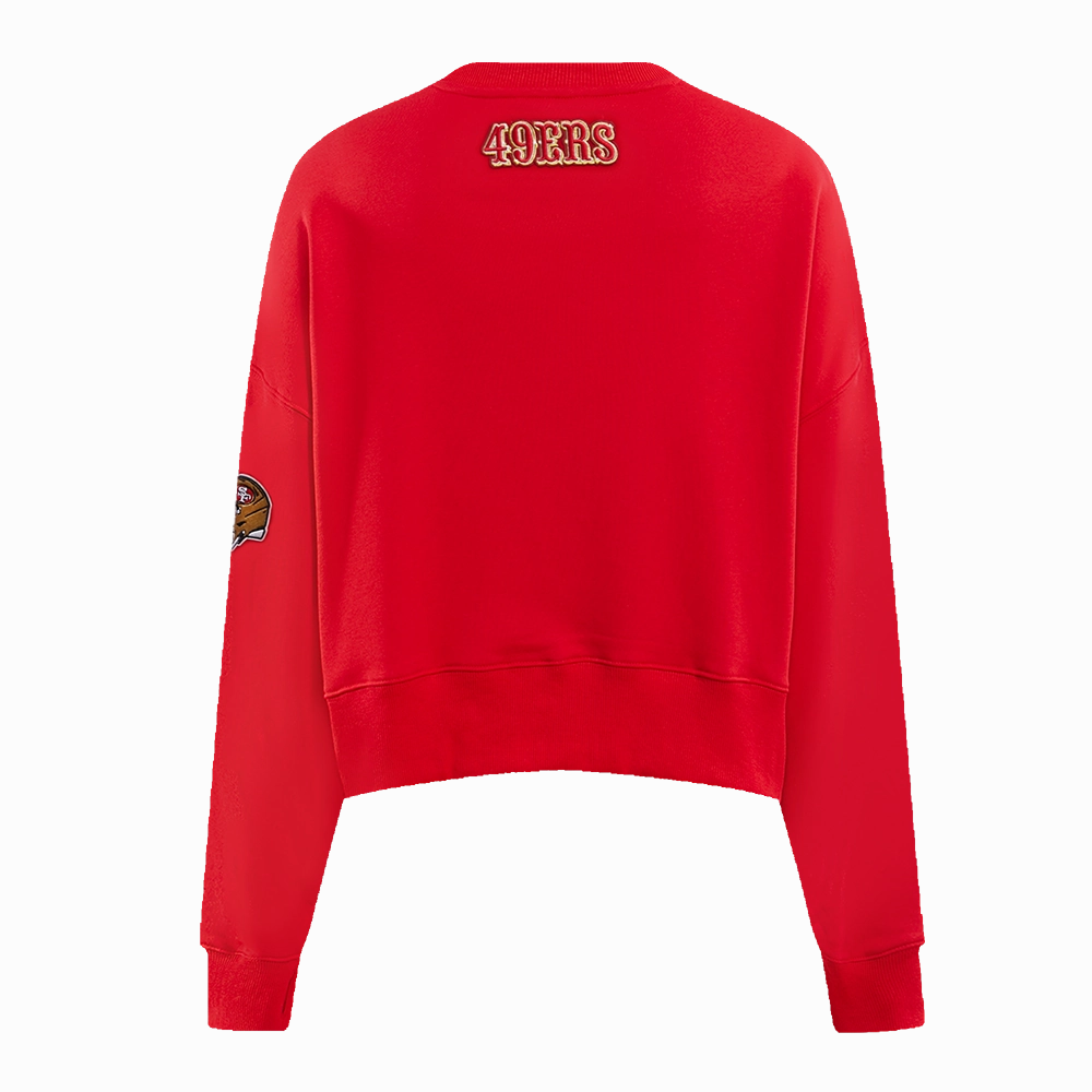 NFL SAN FRANCISCO 49ERS CLASSIC FLEECE CREWNECK (RED)