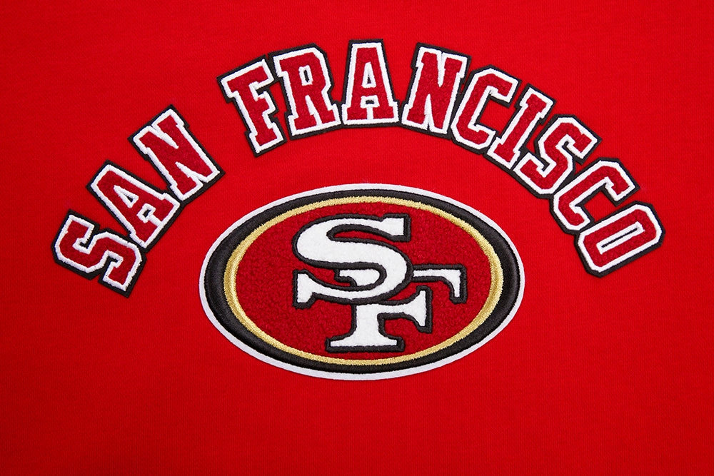 NFL SAN FRANCISCO 49ERS CLASSIC FLEECE CREWNECK (RED)