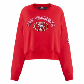 NFL SAN FRANCISCO 49ERS CLASSIC FLEECE CREWNECK (RED)
