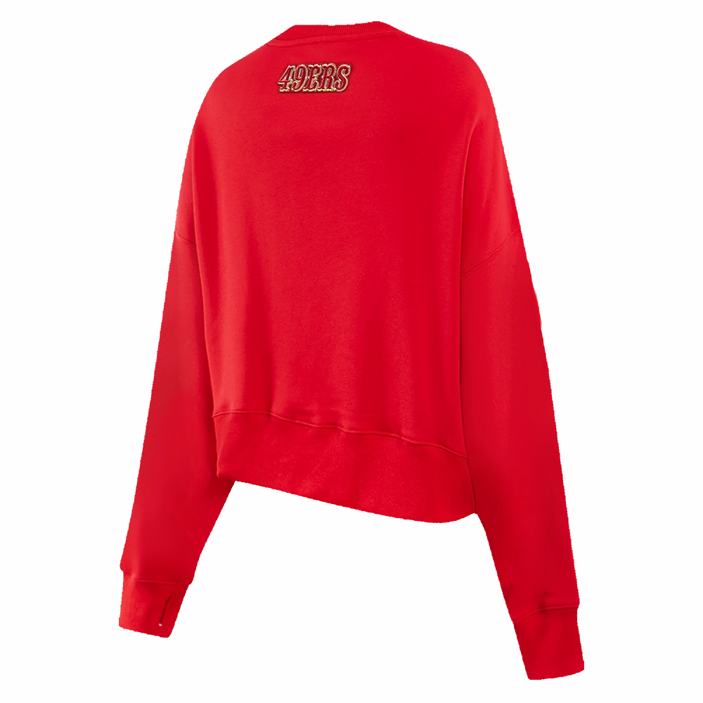 NFL SAN FRANCISCO 49ERS CLASSIC FLEECE CREWNECK (RED)