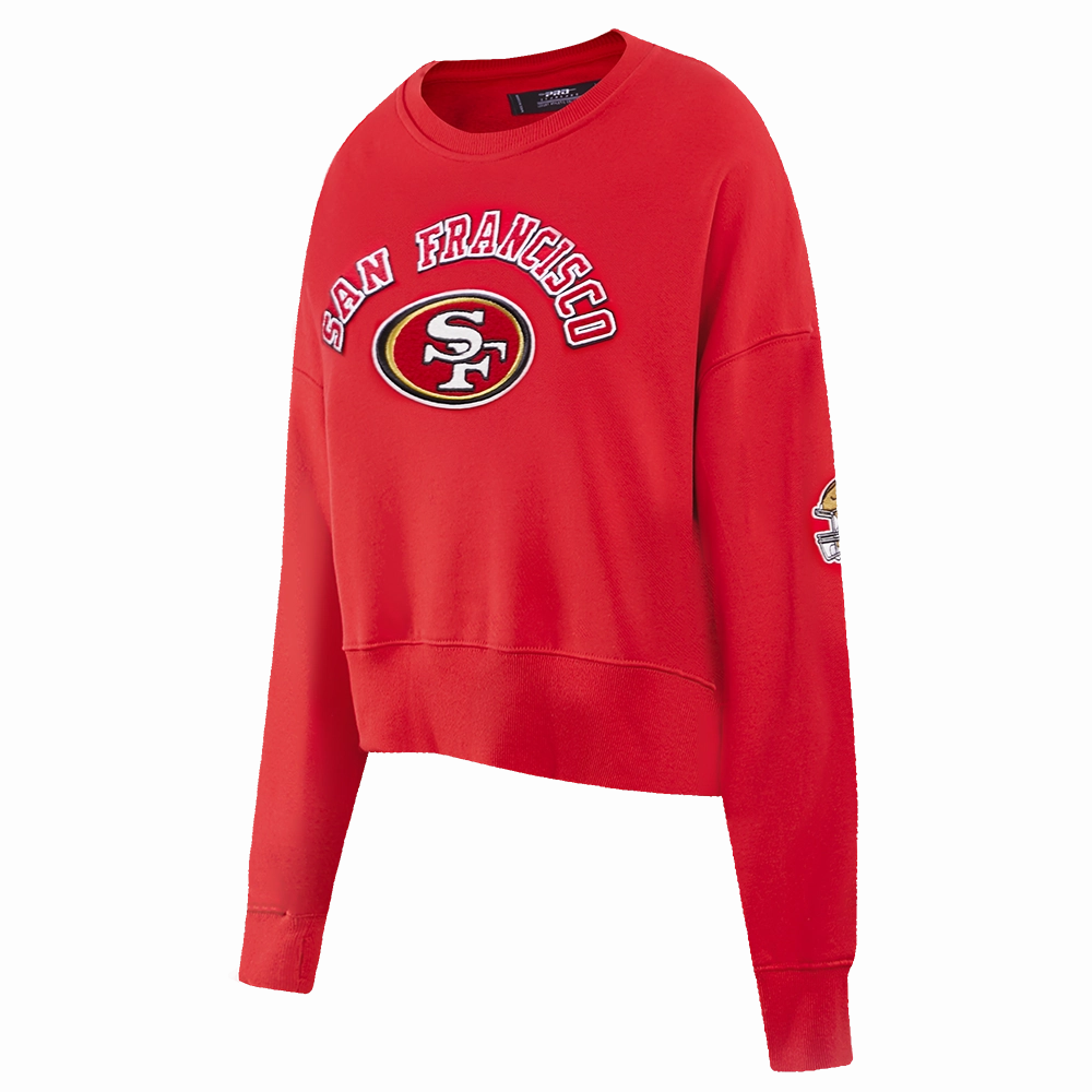NFL SAN FRANCISCO 49ERS CLASSIC FLEECE CREWNECK (RED)