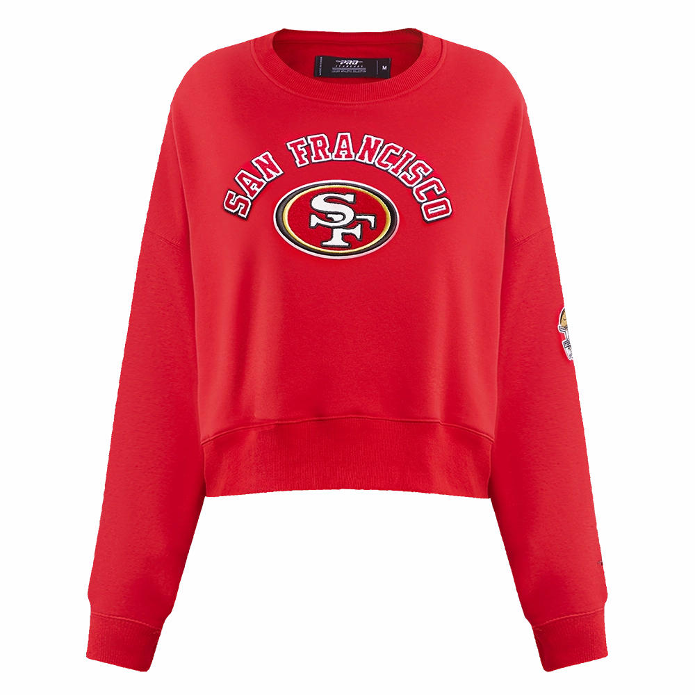 NFL SAN FRANCISCO 49ERS CLASSIC FLEECE CREWNECK (RED)