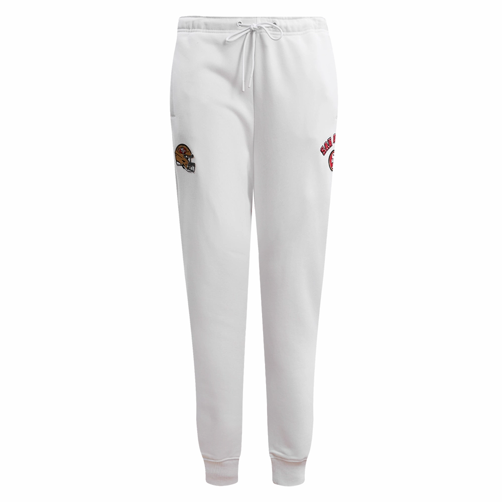 NFL SAN FRANCISCO 49ERS CLASSIC FLEECE SWEATPANT (WHITE)