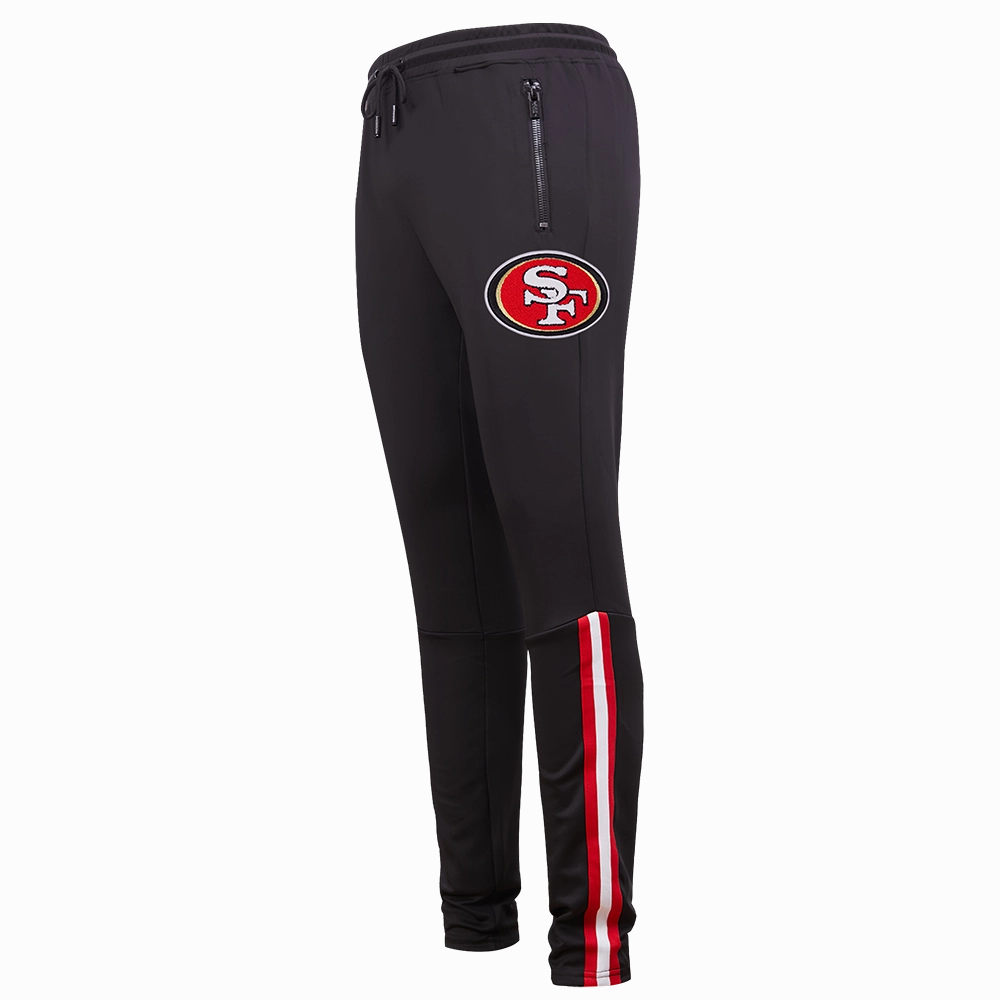 NFL SAN FRANCISCO 49ERS CLASSIC MEN'S DK TRACK PANT (BLACK/RED)