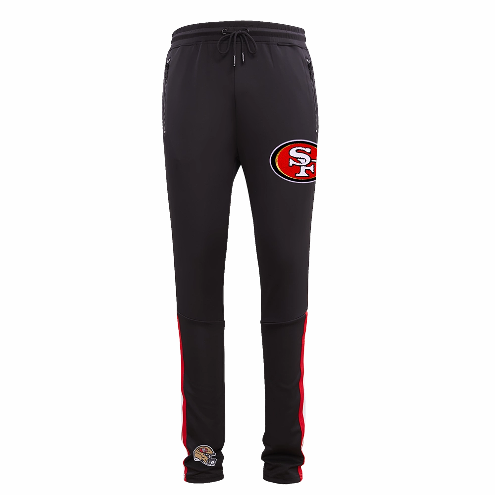 NFL SAN FRANCISCO 49ERS CLASSIC MEN'S DK TRACK PANT (BLACK/RED)