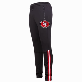 NFL SAN FRANCISCO 49ERS CLASSIC MEN'S DK TRACK PANT (BLACK/RED)