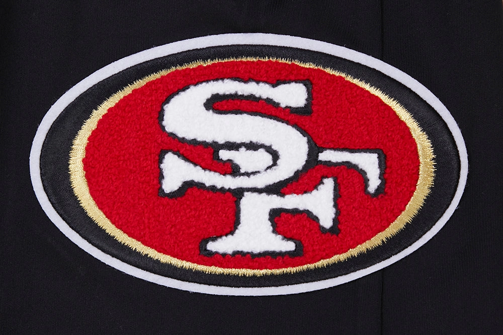 NFL SAN FRANCISCO 49ERS CLASSIC MEN'S DK TRACK PANT (BLACK/RED)