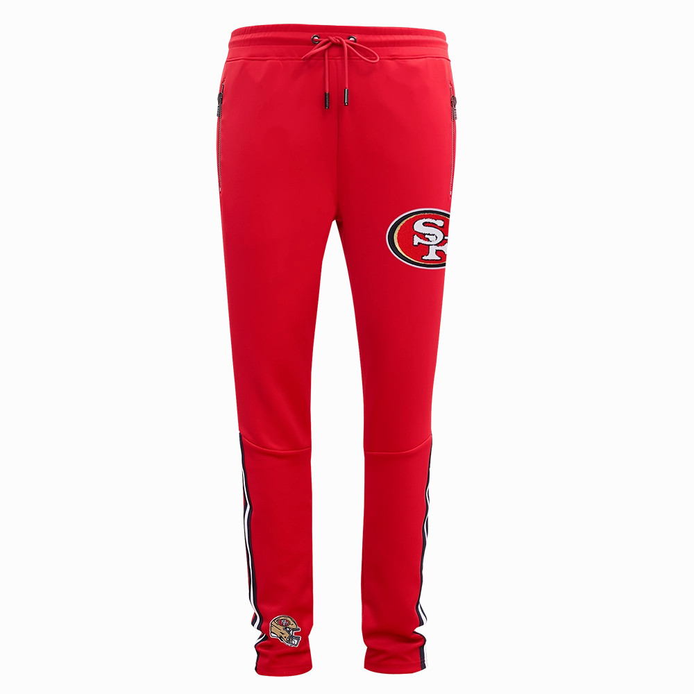 NFL SAN FRANCISCO 49ERS CLASSIC MEN'S DK TRACK PANT (RED/BLACK)