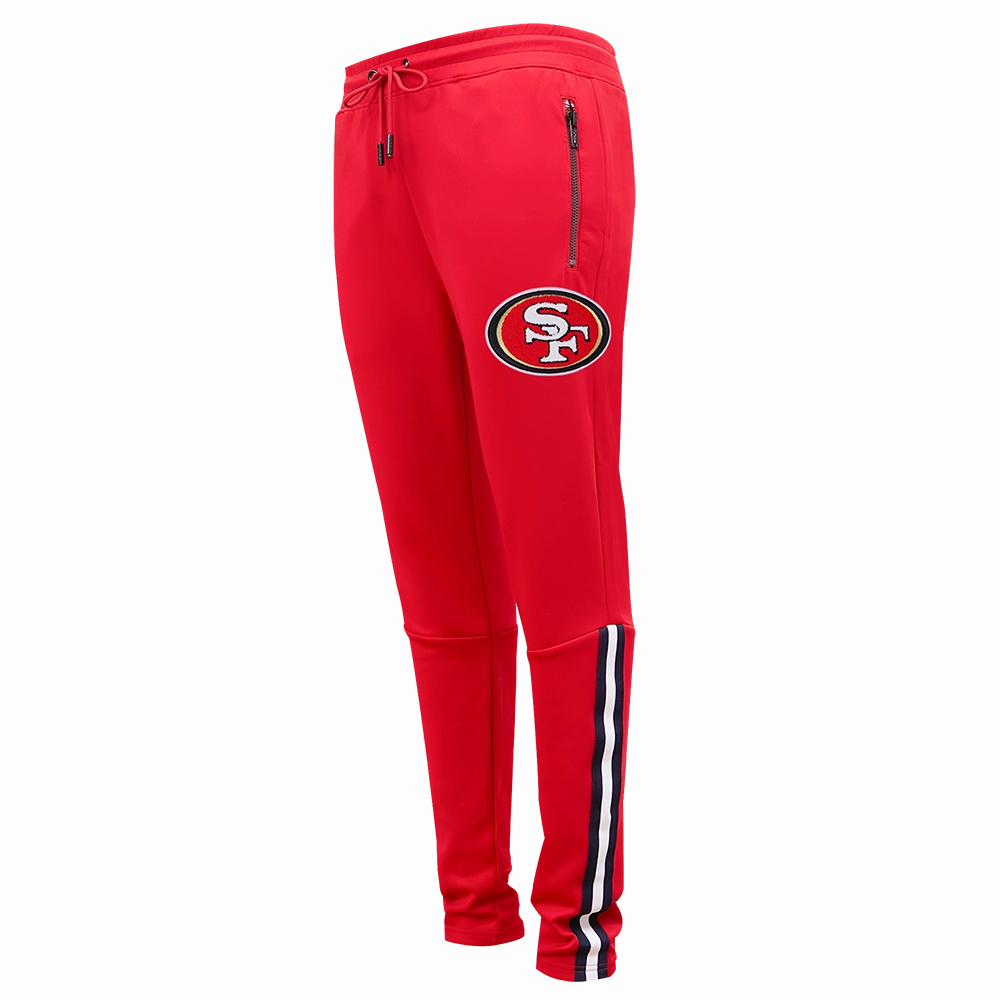 NFL SAN FRANCISCO 49ERS CLASSIC MEN'S DK TRACK PANT (RED/BLACK)