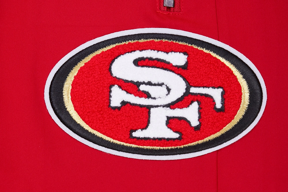 NFL SAN FRANCISCO 49ERS CLASSIC MEN'S DK TRACK PANT (RED/BLACK)