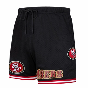 NFL SAN FRANCISCO 49ERS CLASSIC MEN'S MESH SHORT (BLACK/RED)