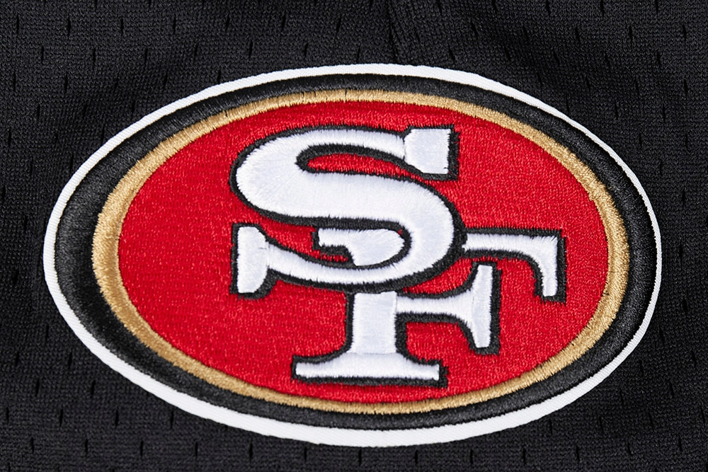 NFL SAN FRANCISCO 49ERS CLASSIC MEN'S MESH SHORT (BLACK/RED)