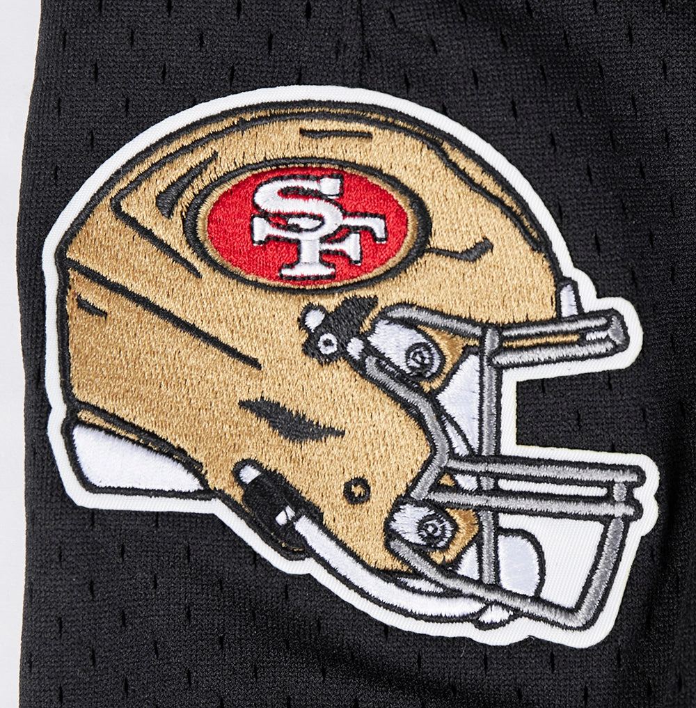 NFL SAN FRANCISCO 49ERS CLASSIC MEN'S MESH SHORT (BLACK/RED)