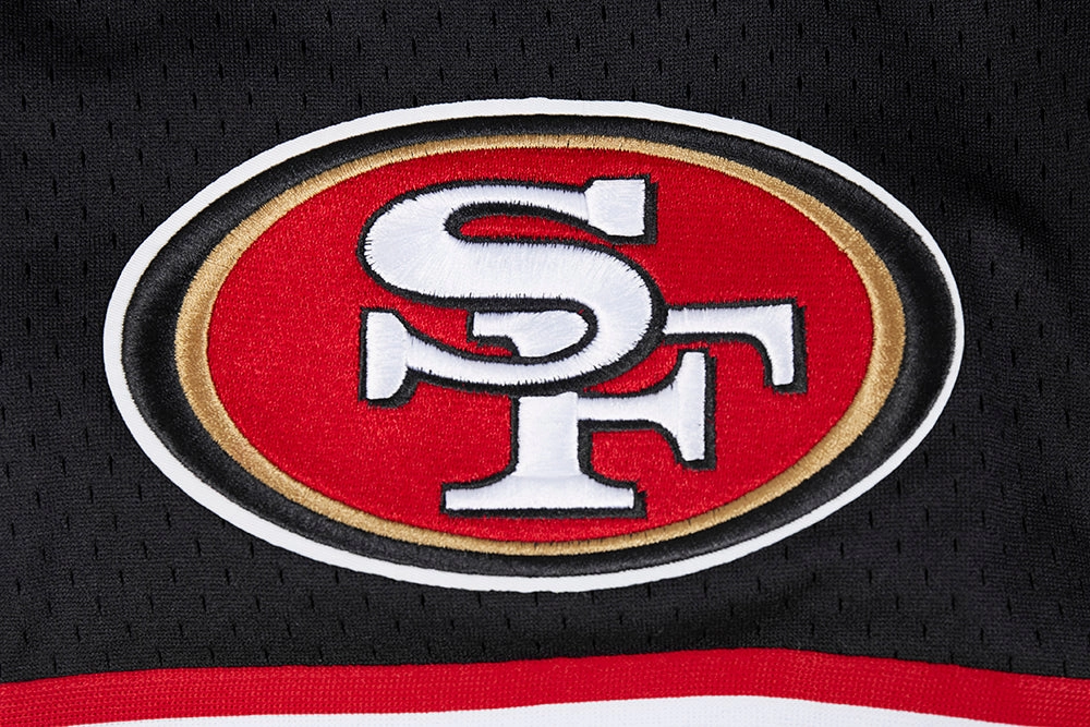 NFL SAN FRANCISCO 49ERS CLASSIC MEN'S MESH SHORT (BLACK/RED)