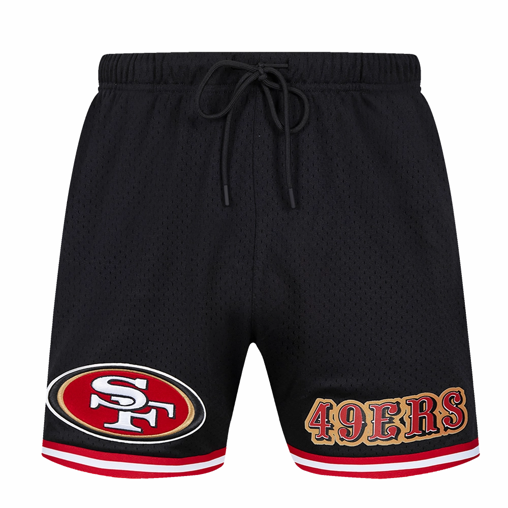 NFL SAN FRANCISCO 49ERS CLASSIC MEN'S MESH SHORT (BLACK/RED)