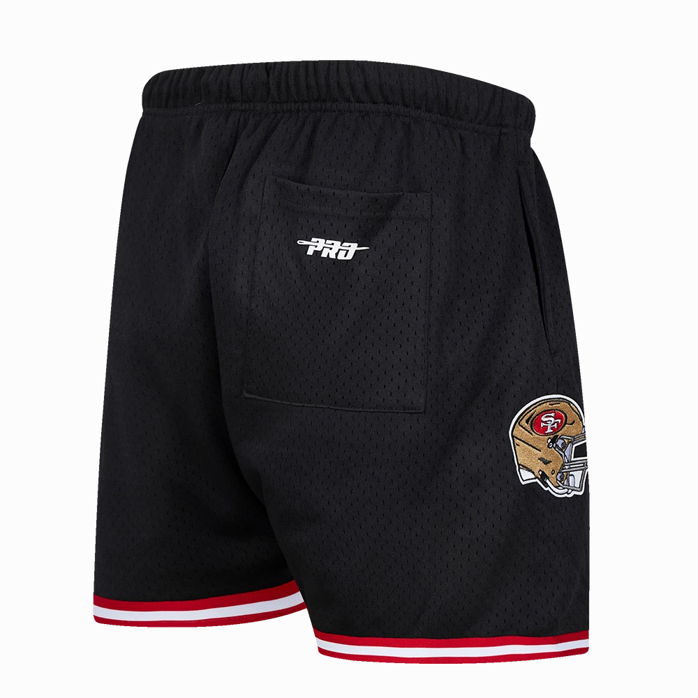 NFL SAN FRANCISCO 49ERS CLASSIC MEN'S MESH SHORT (BLACK/RED)