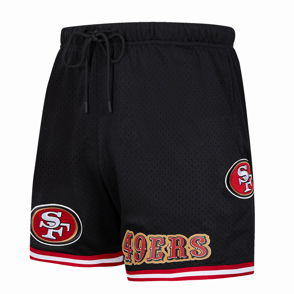NFL SAN FRANCISCO 49ERS CLASSIC MEN'S MESH SHORT (BLACK/RED)