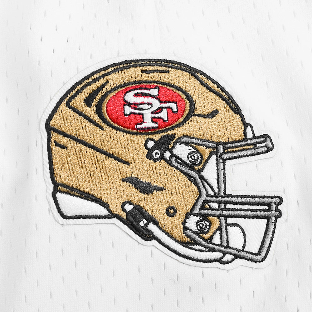 NFL SAN FRANCISCO 49ERS CLASSIC MESH MEN'S SHORT (WHITE/RED)