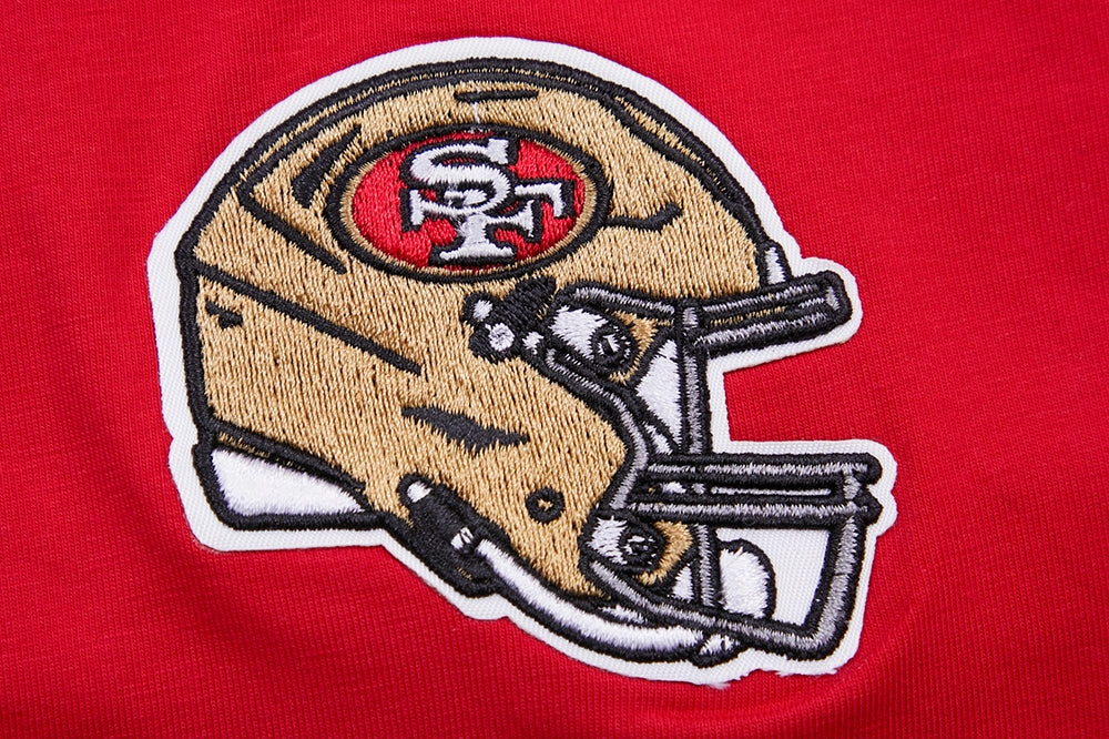 NFL SAN FRANCISCO 49ERS CLASSIC SHORT SLEEVE SINGLE JERSEY SLIM FIT TEE (RED)