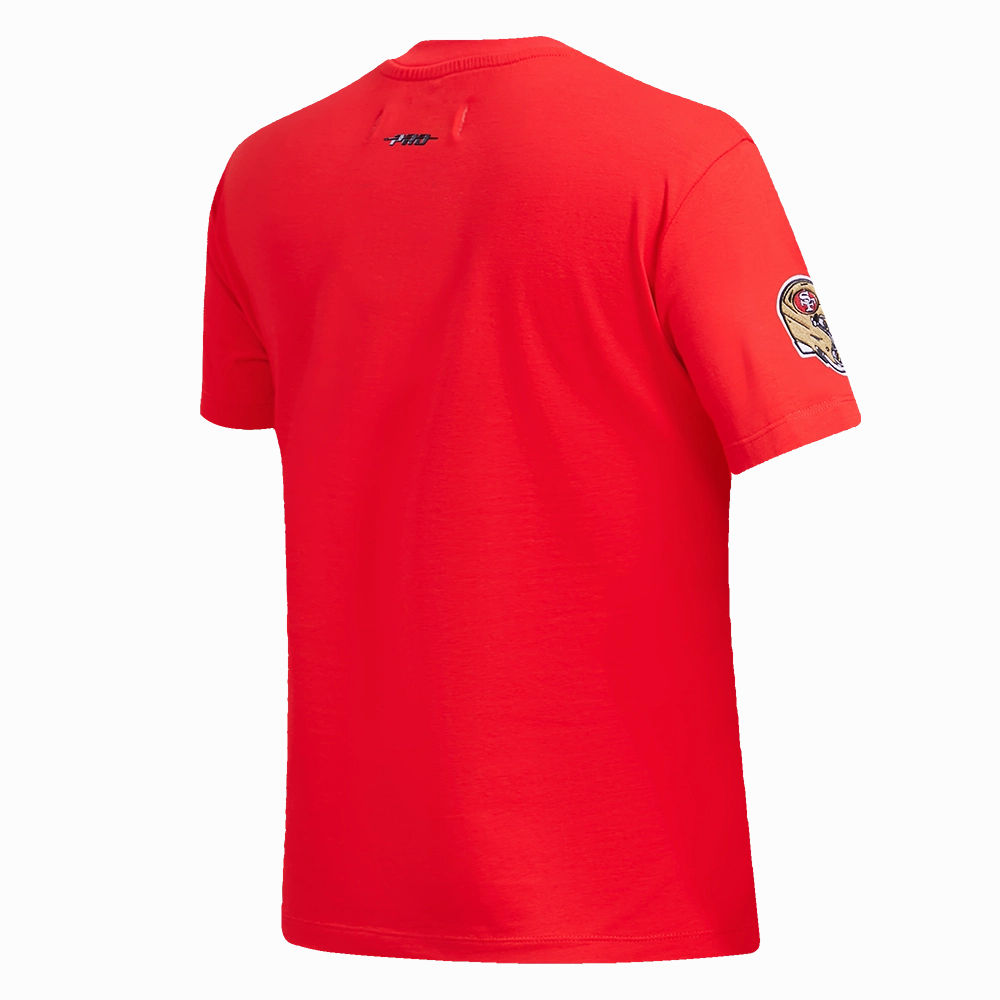 NFL SAN FRANCISCO 49ERS CLASSIC SHORT SLEEVE SINGLE JERSEY SLIM FIT TEE (RED)
