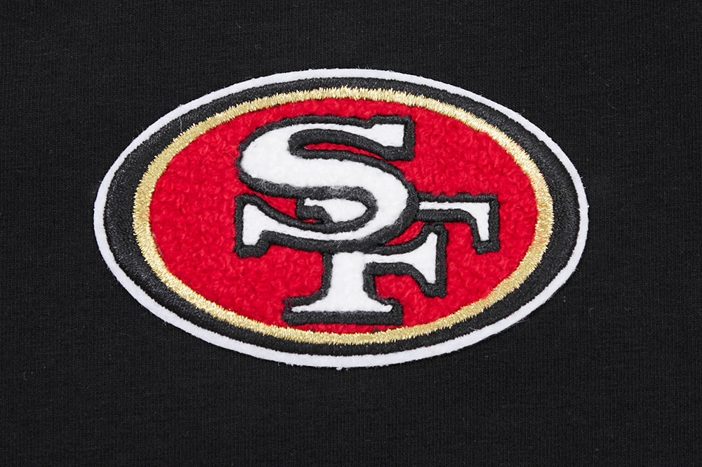 NFL SAN FRANCISCO 49ERS CLASSIC SINGLE JERSEY BOXY TEE (BLACK)