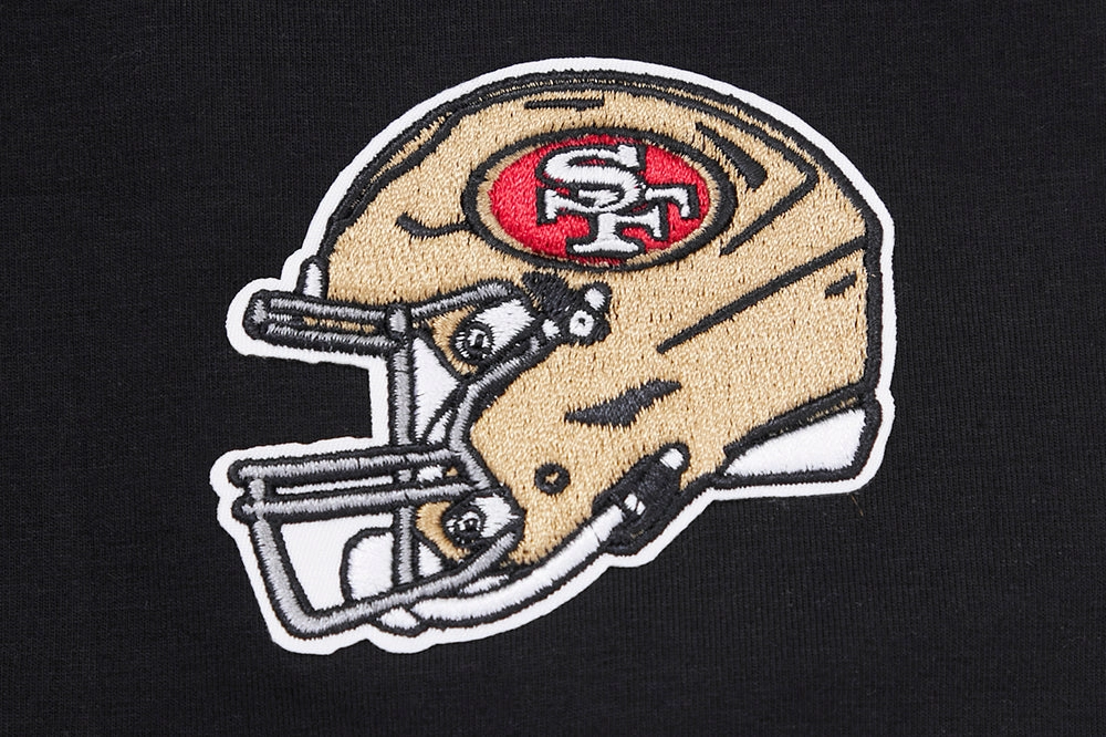 NFL SAN FRANCISCO 49ERS CLASSIC SINGLE JERSEY BOXY TEE (BLACK)