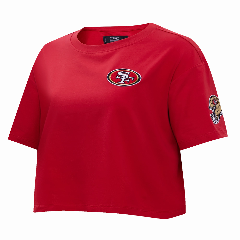 NFL SAN FRANCISCO 49ERS CLASSIC SINGLE JERSEY BOXY TEE (RED)
