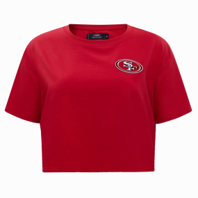 NFL SAN FRANCISCO 49ERS CLASSIC SINGLE JERSEY BOXY TEE (RED)