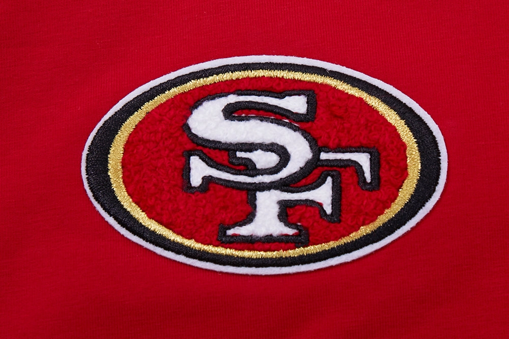 NFL SAN FRANCISCO 49ERS CLASSIC SINGLE JERSEY BOXY TEE (RED)