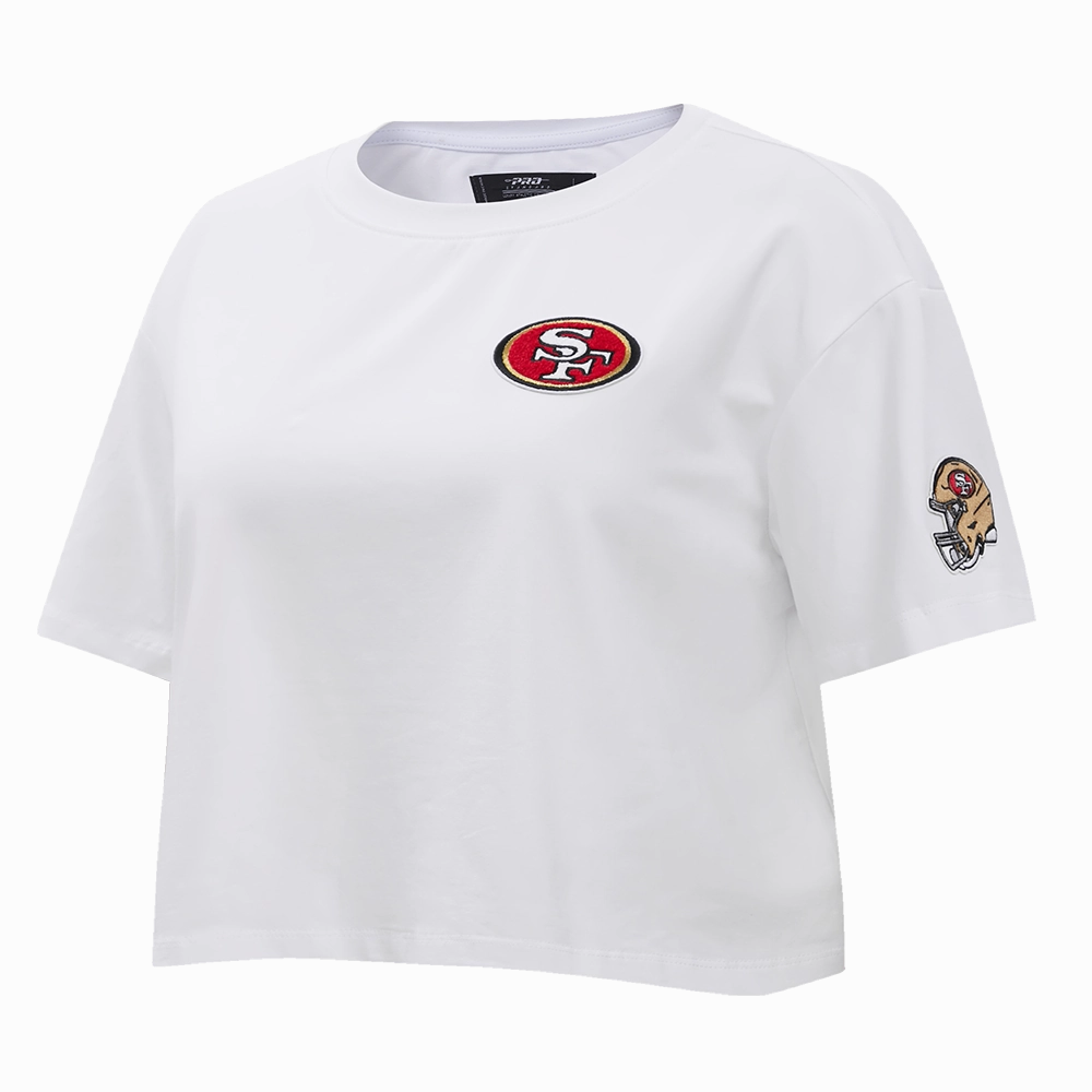 NFL SAN FRANCISCO 49ERS CLASSIC SINGLE JERSEY BOXY TEE (WHITE)