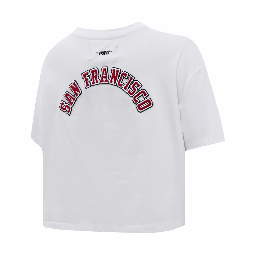 NFL SAN FRANCISCO 49ERS CLASSIC SINGLE JERSEY BOXY TEE (WHITE)