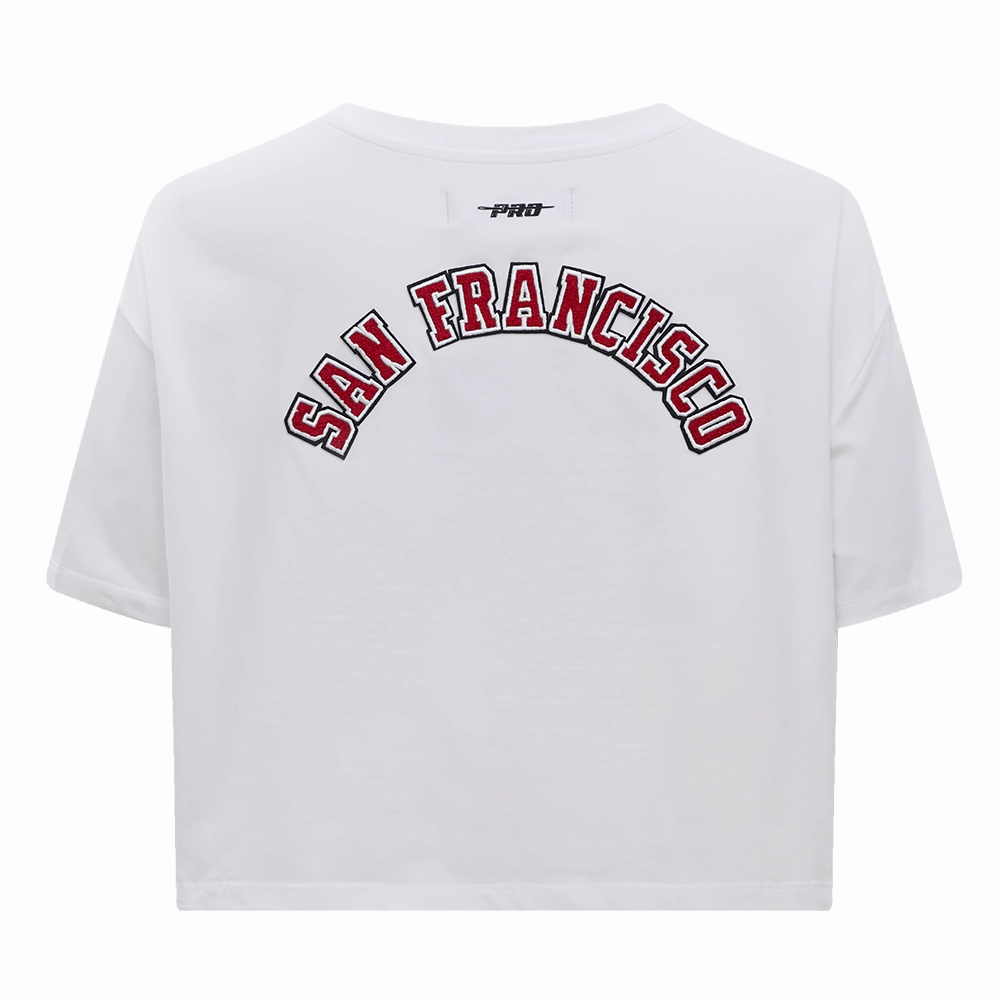 NFL SAN FRANCISCO 49ERS CLASSIC SINGLE JERSEY BOXY TEE (WHITE)
