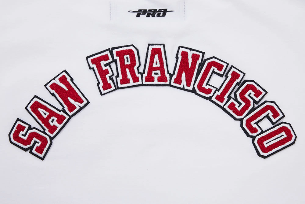 NFL SAN FRANCISCO 49ERS CLASSIC SINGLE JERSEY BOXY TEE (WHITE)