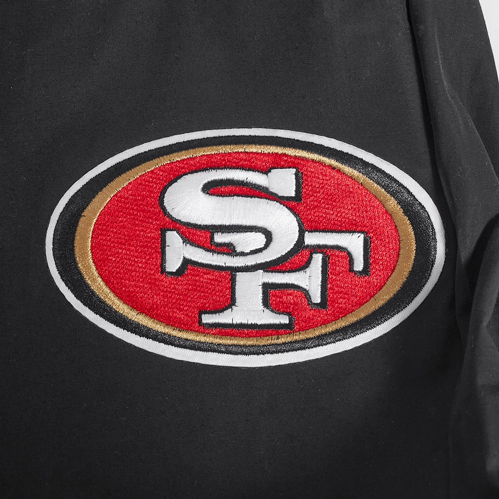 NFL SAN FRANCISCO 49ERS CLASSIC WIND SUIT MEN'S WOVEN PANT (BLACK)