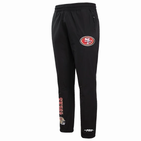 NFL SAN FRANCISCO 49ERS CLASSIC WIND SUIT MEN'S WOVEN PANT (BLACK)