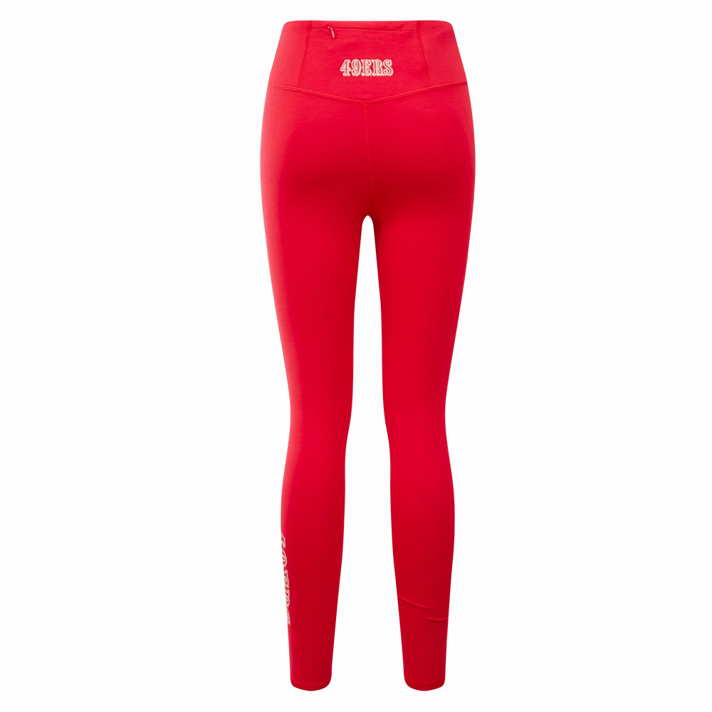 NFL SAN FRANCISCO 49ERS CLASSIC WOMEN'S JERSEY LEGGING (RED)