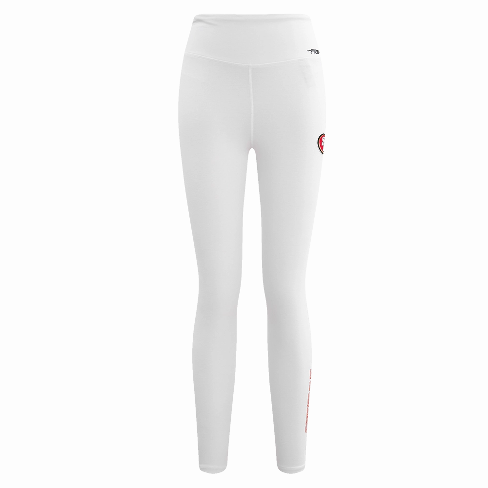 NFL SAN FRANCISCO 49ERS CLASSIC WOMEN'S JERSEY LEGGING (WHITE)