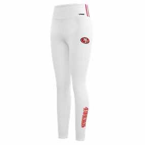 NFL SAN FRANCISCO 49ERS CLASSIC WOMEN'S JERSEY LEGGING (WHITE)