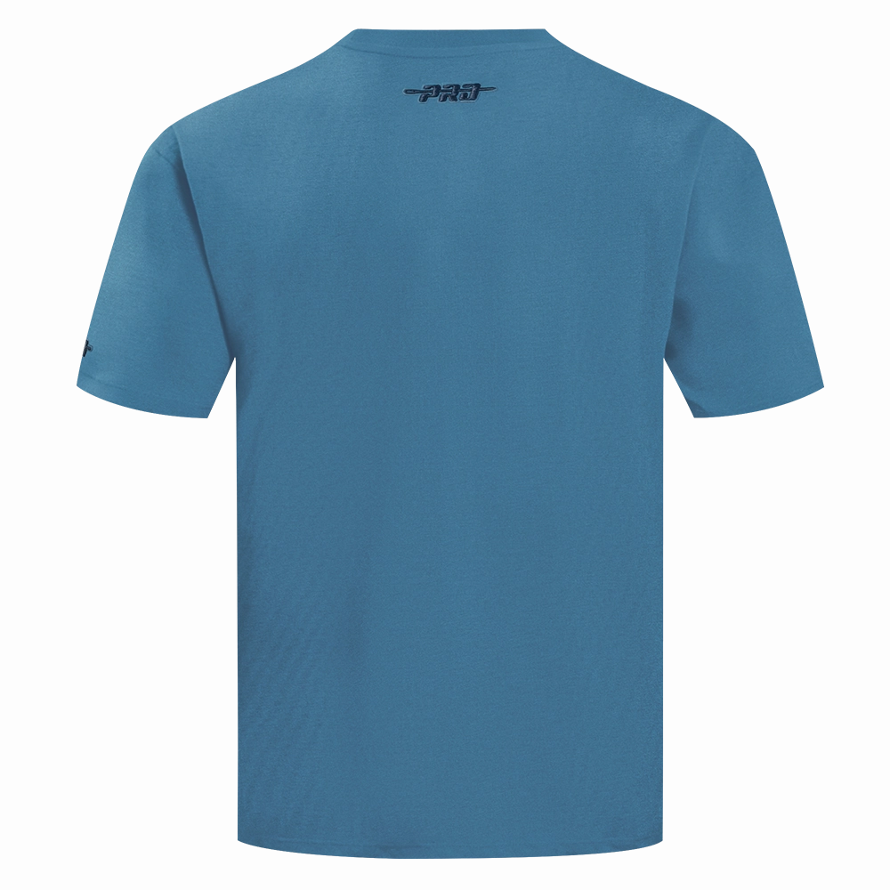 NFL SAN FRANCISCO 49ERS COUNTRY CLUB MEN'S COTTON JERSEY DROP SHOULDER TEE (STEEL BLUE)