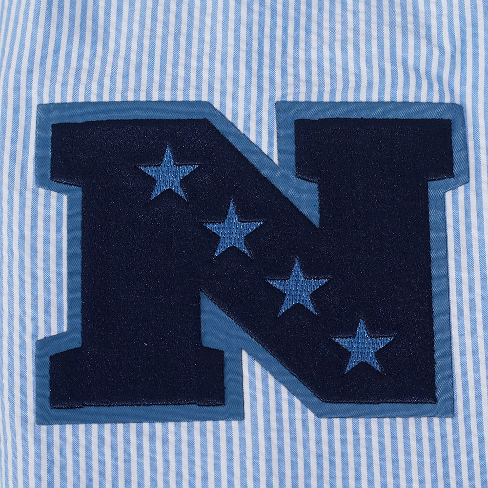 NFL SAN FRANCISCO 49ERS COUNTRY CLUB MEN'S SEERSUCKER JACKET (SEERSUCKER BLUE)