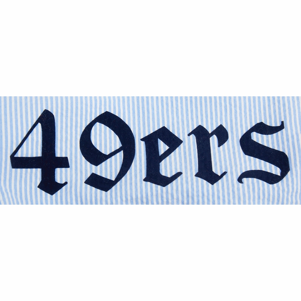 NFL SAN FRANCISCO 49ERS COUNTRY CLUB MEN'S SEERSUCKER SHORT (SEERSUCKER BLUE)