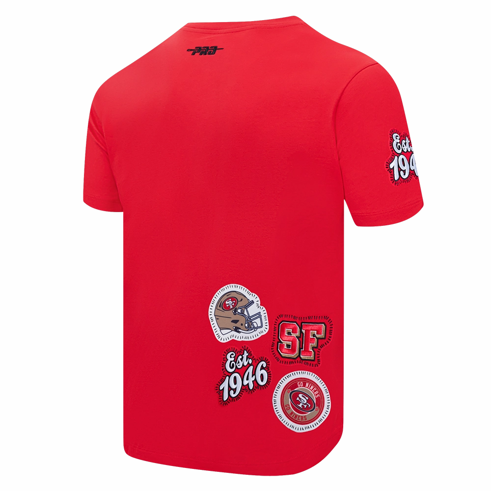 NFL SAN FRANCISCO 49ERS DIY PICK STITCH MEN'S SINGLE JERSEY TEE (RED)