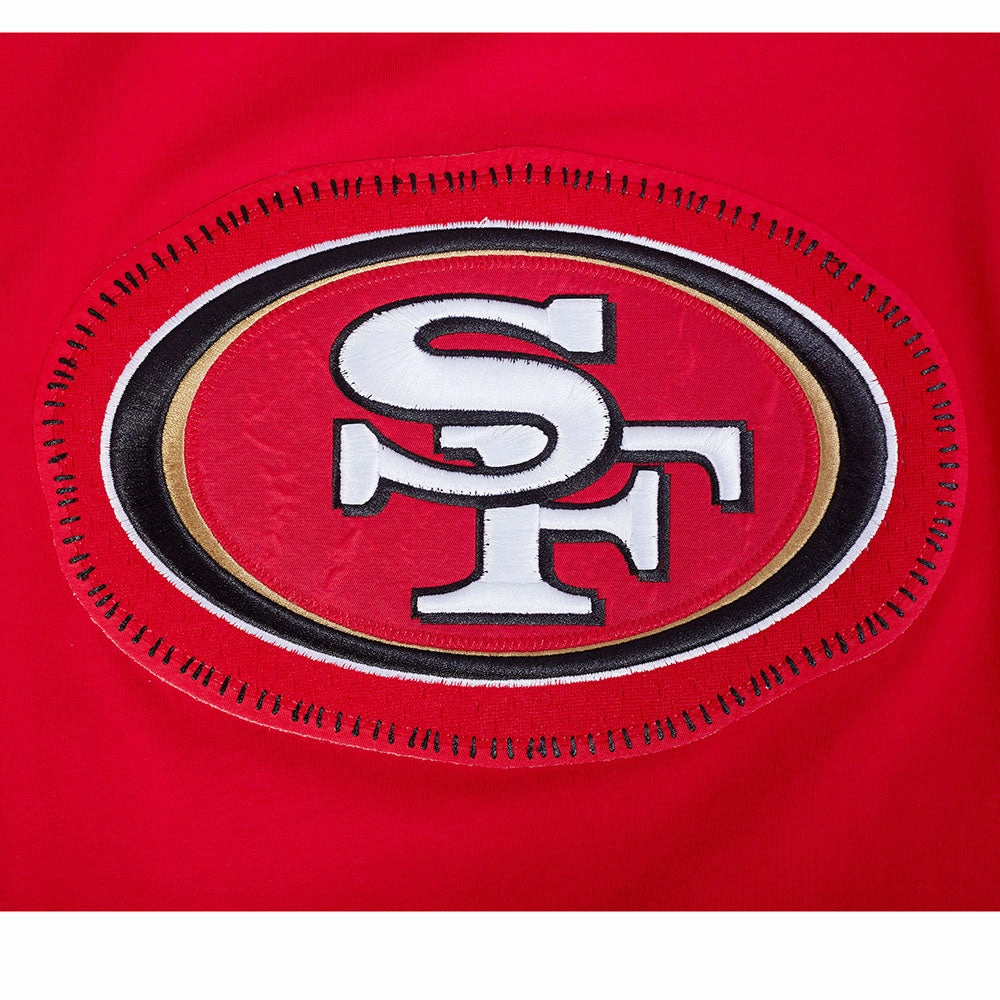 NFL SAN FRANCISCO 49ERS DIY PICK STITCH MEN'S SINGLE JERSEY TEE (RED)