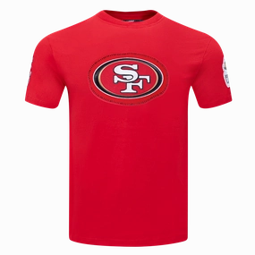 NFL SAN FRANCISCO 49ERS DIY PICK STITCH MEN'S SINGLE JERSEY TEE (RED)